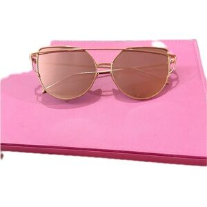 metal double bridge aviator-style sunglasses